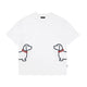 Embroidered Puppy Graphic Cotton T-Shirt