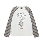 Graphic Raglan Sleeve Long-Sleeve Tee