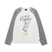 Graphic Raglan Sleeve Long-Sleeve Tee