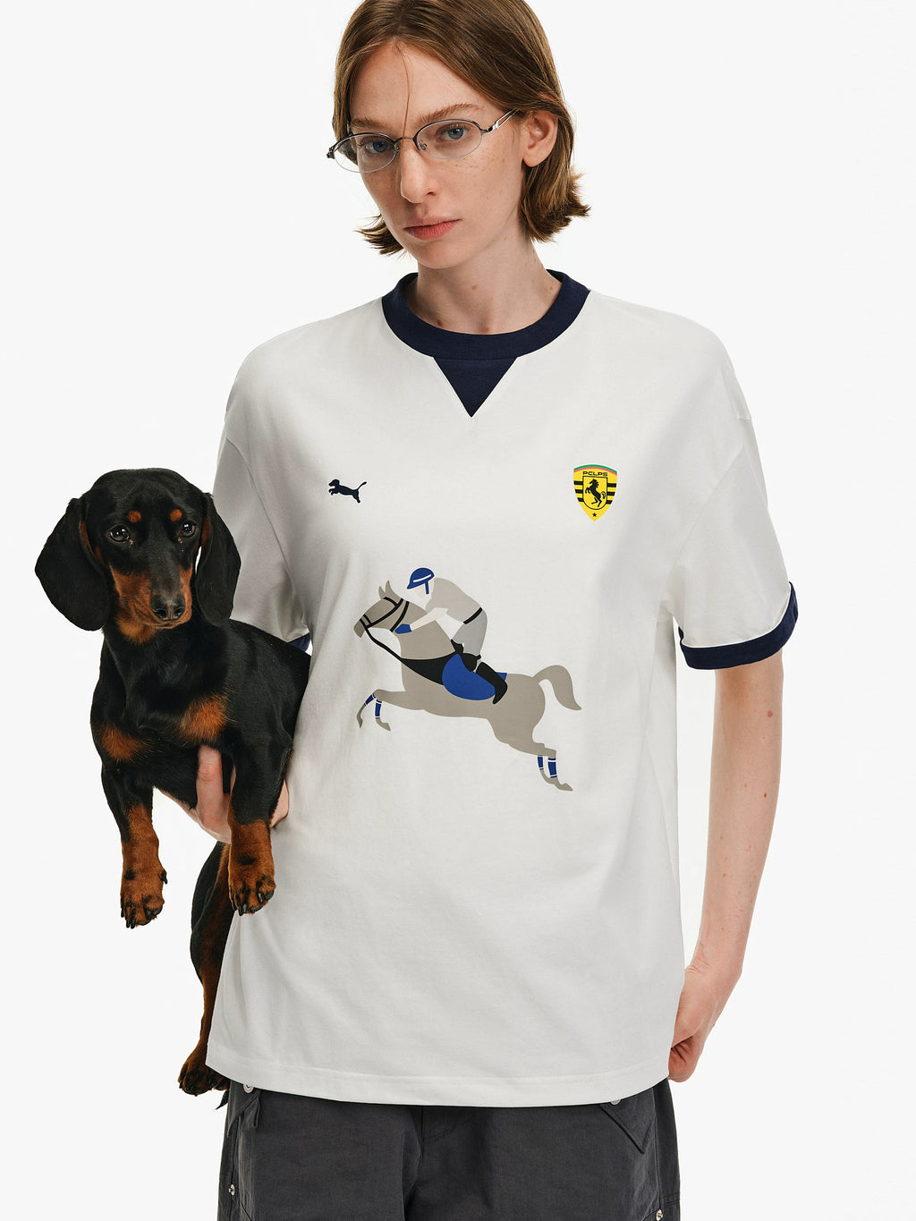Equestrian Graphic Cotton T-Shirt