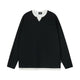 Waffle Knit Layered Long-Sleeve Top