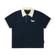 Embroidered Puppy Cotton Polo Shirt
