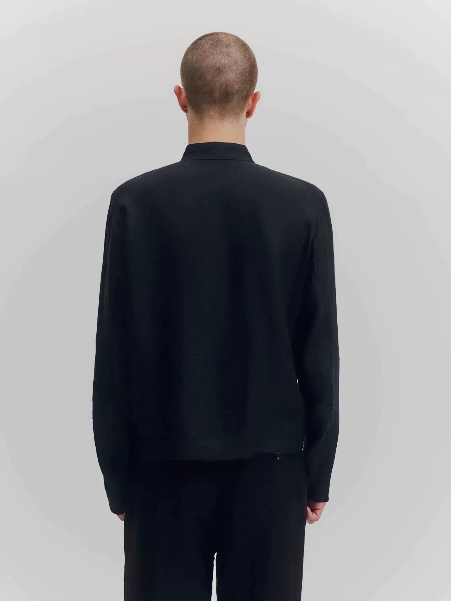 Iguacu Linen Stand Collar Jacket