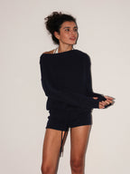 Minimalist Cotton Pullover And Shorts Set