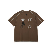 Contrast Stitch Graphic T-Shirt