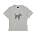Gingham Puppy Patch Cotton T-Shirt