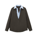 Layered Patchwork Oversized Shirt