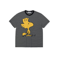 Peanuts Graphic Striped Cotton T-Shirt