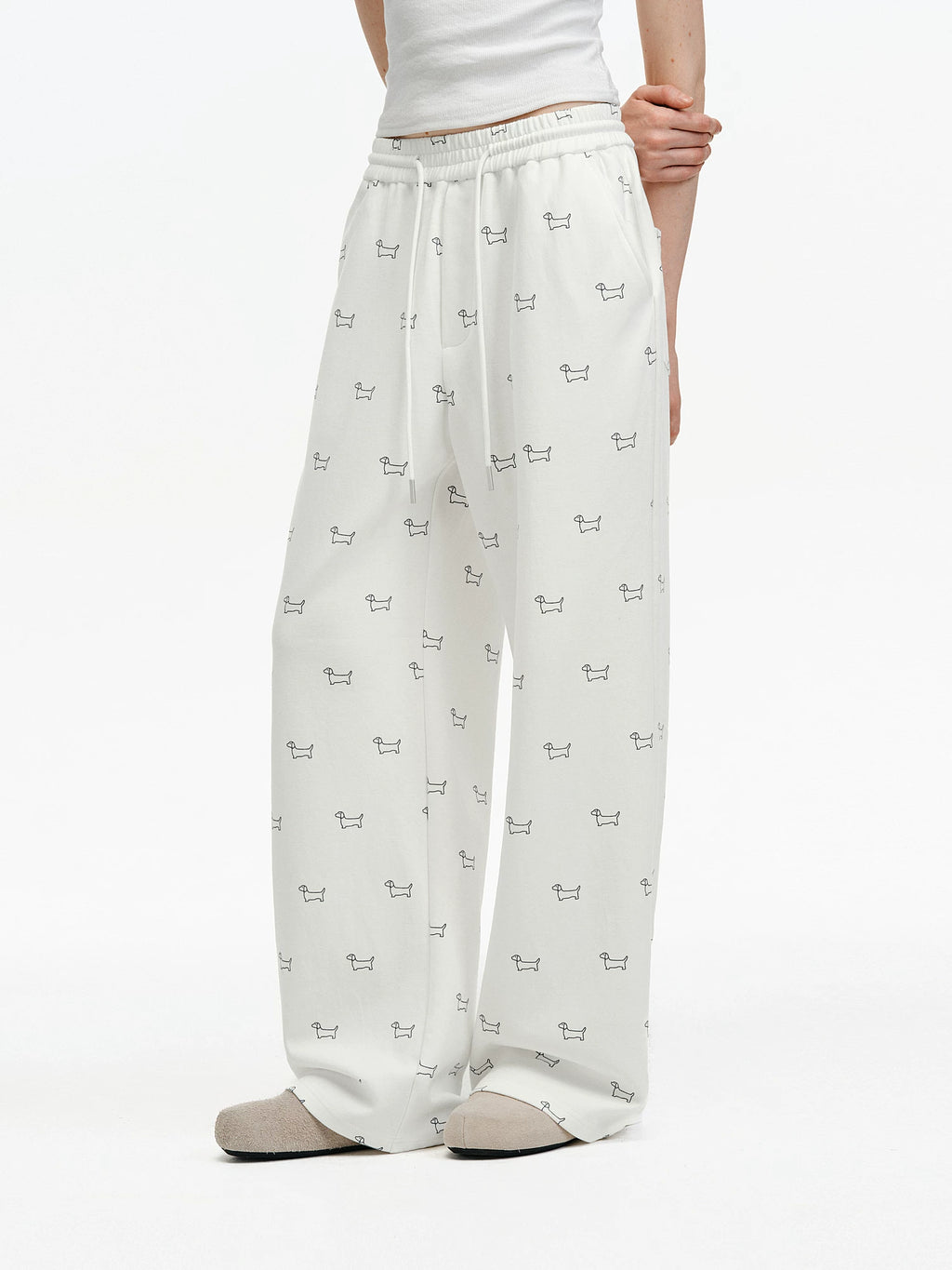 Puppy Print Relaxed Sweatpants