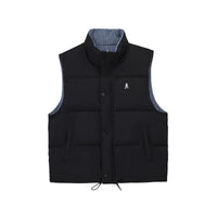 Reversible Plaid Puffer Vest