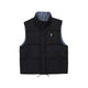 Reversible Plaid Puffer Vest