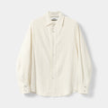 Linen Blend Relaxed Button-Down Shirt