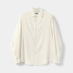 Linen Blend Relaxed Button-Down Shirt