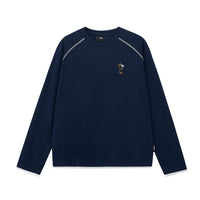 Graphic Print Long-Sleeve Crewneck