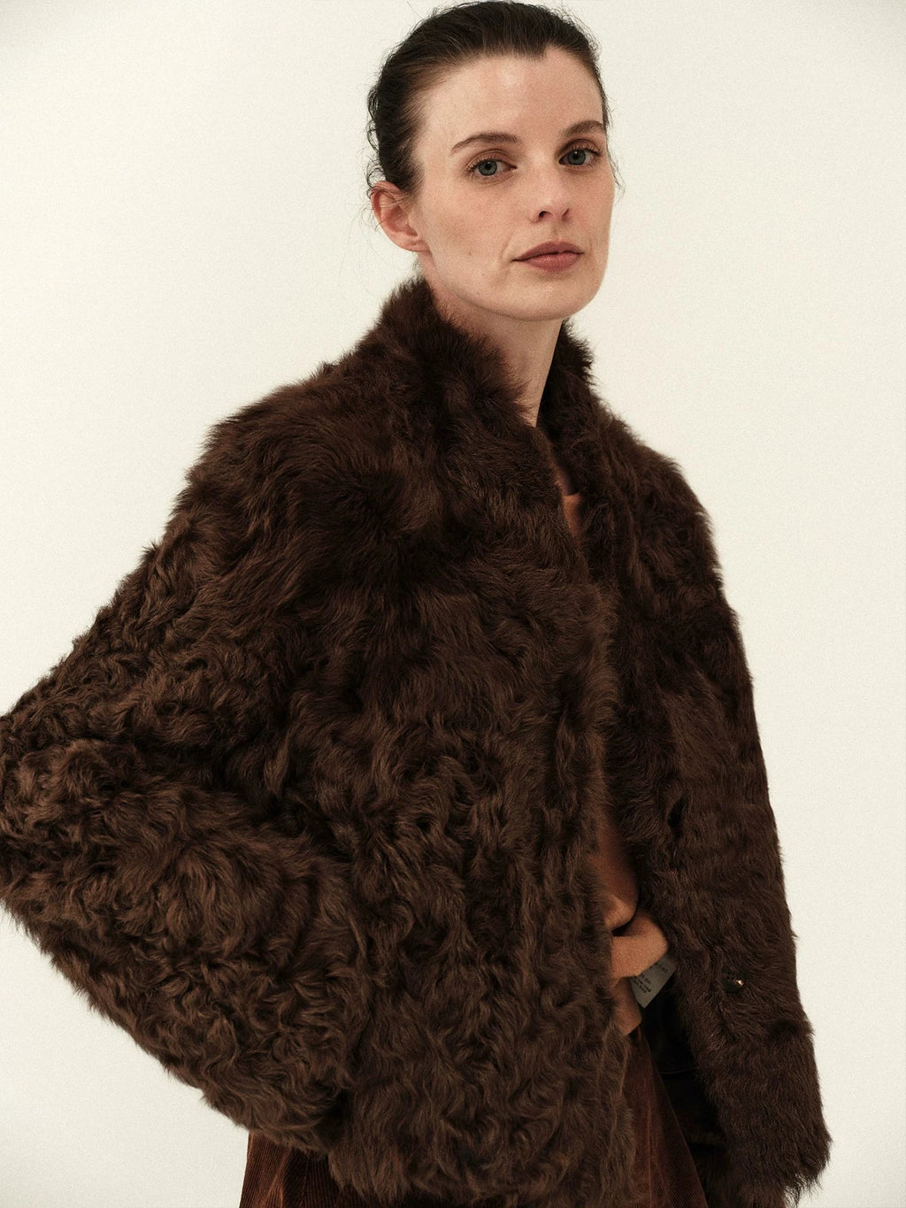 Lambskin Fur Relaxed Coat