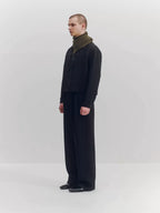 Linen Cropped Work Jacket
