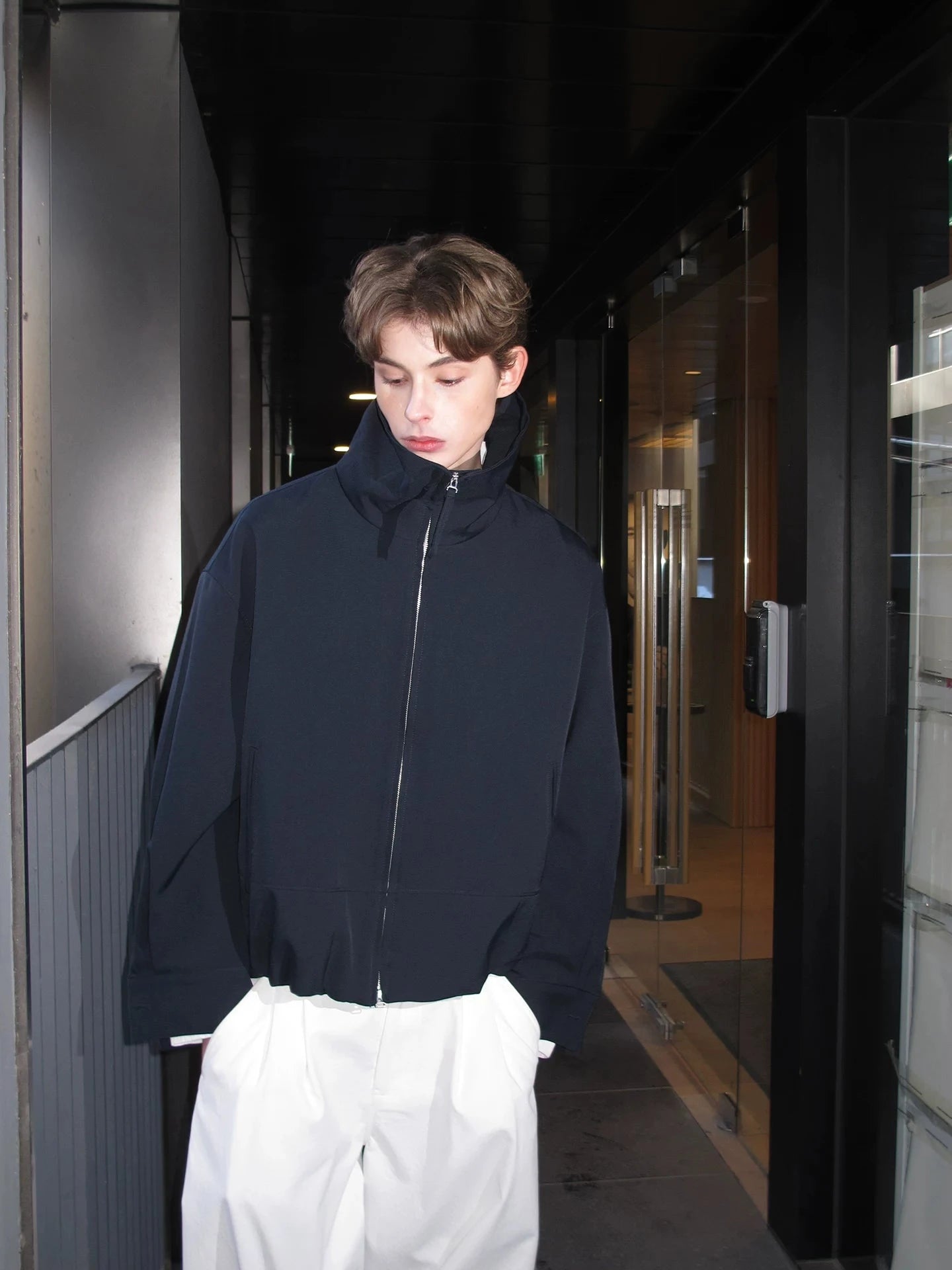 Oversized Zip-Up Utility Jacket