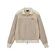 Color-Block Stand-Collar Zip Jacket