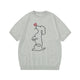 Embroidered Wool Short-Sleeve Knit Top