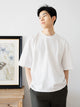 Mercerized Cotton Oversized Crew Neck T-Shirt