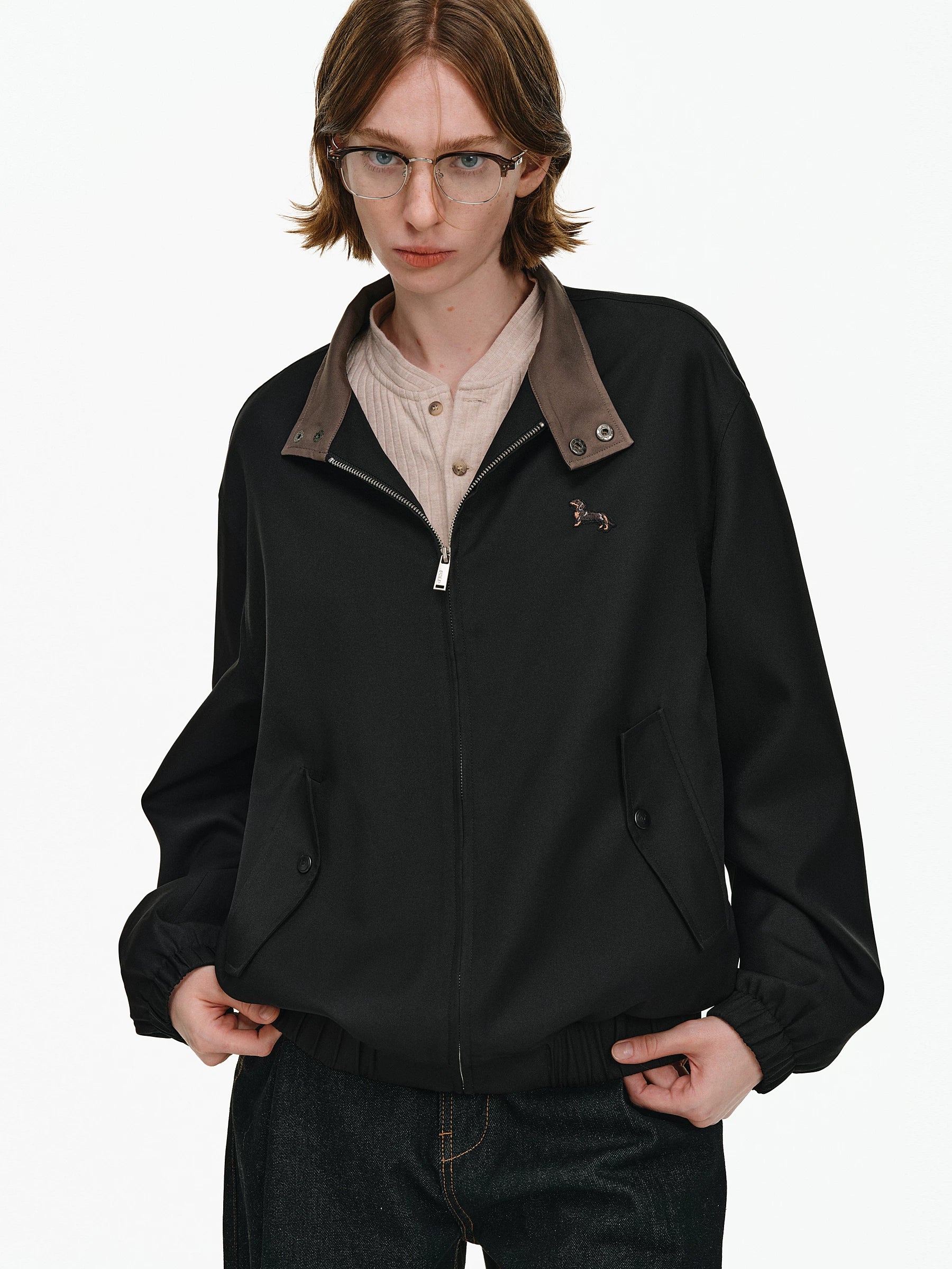 Dachshund Patch Harrington Jacket