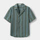 Striped Tencel Camp Collar Shirt