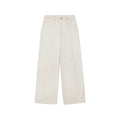 High-Waisted Wide-Leg Denim Trousers
