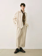Jacquard Striped Cotton-Linen Jacket