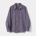 Oversized Plaid Button-Down Shirt