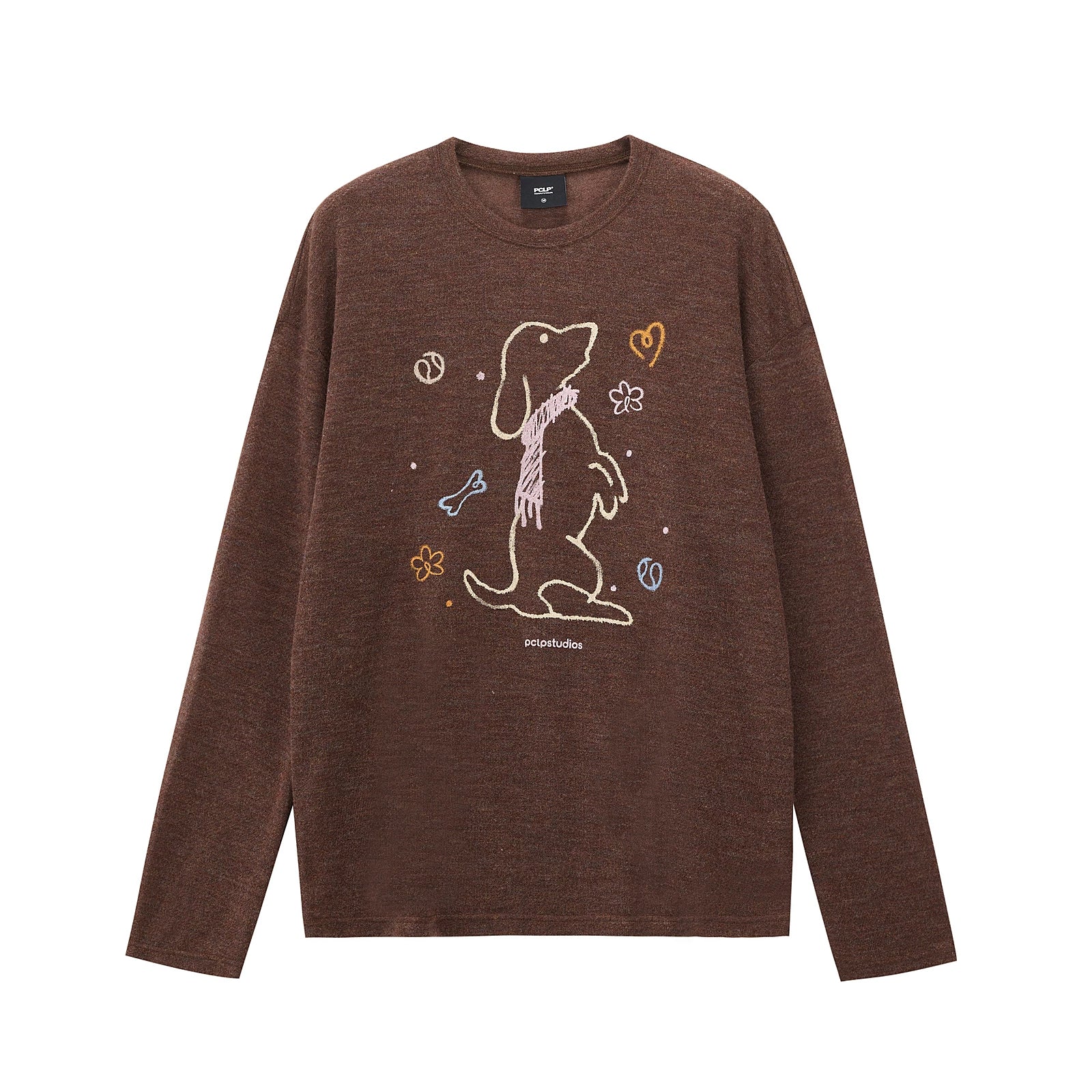 Crayon Graphic Long Sleeve Tee