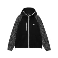 Embroidered Puppy Raglan Fleece Jacket