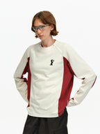 Color-Block Graphic Long-Sleeve Top