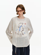 Crayon Graphic Long Sleeve Tee