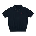 Embroidered Knit Polo Shirt