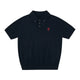 Embroidered Knit Polo Shirt