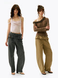 Tie-Waist Wide-Leg Trousers