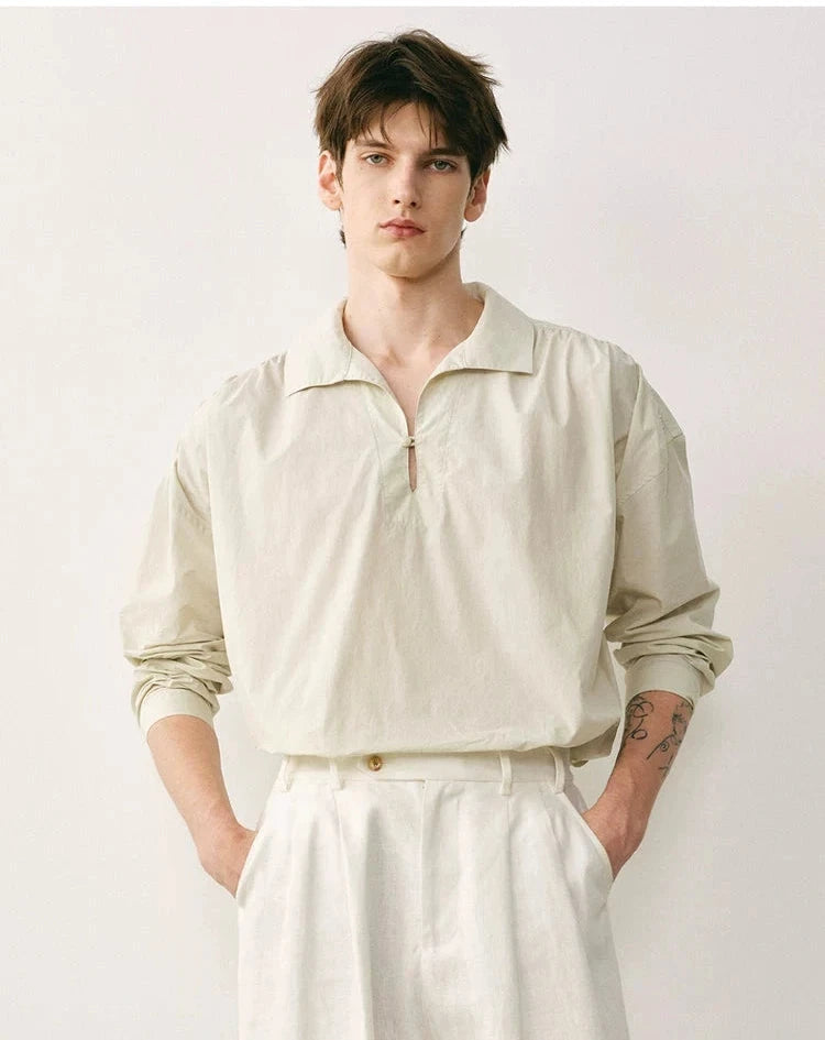 Cotton Poplin Poet Shirt