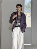 Oversized Cotton Button-Down Shirt