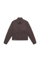 Wool Blend Cropped Field Jacket