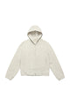 Wool Blend Full-Zip Hooded Jacket