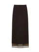 High-Waisted Straight Midi Skirt