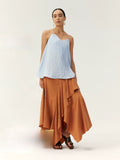 Asymmetrical Layered Midi Skirt