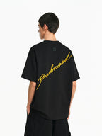 Embroidered Script Logo Oversized T-Shirt