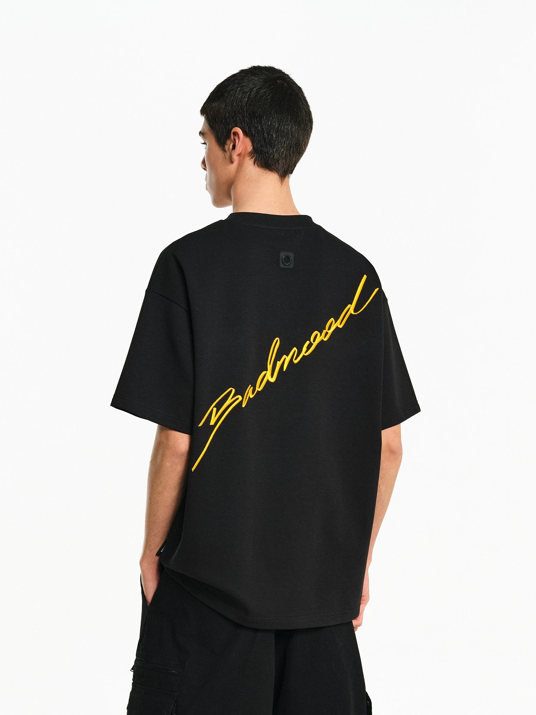 Embroidered Script Logo Oversized T-Shirt