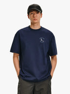 Graphic Print Cotton Crewneck T-Shirt