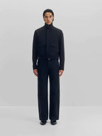 Wool Blend Cropped Field Jacket
