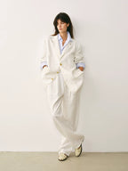 Linen Double Pleated Trousers