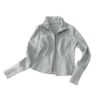 Fleece Stand Collar Zip Jacket