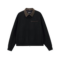 Convertible Plaid Collar Harrington Jacket