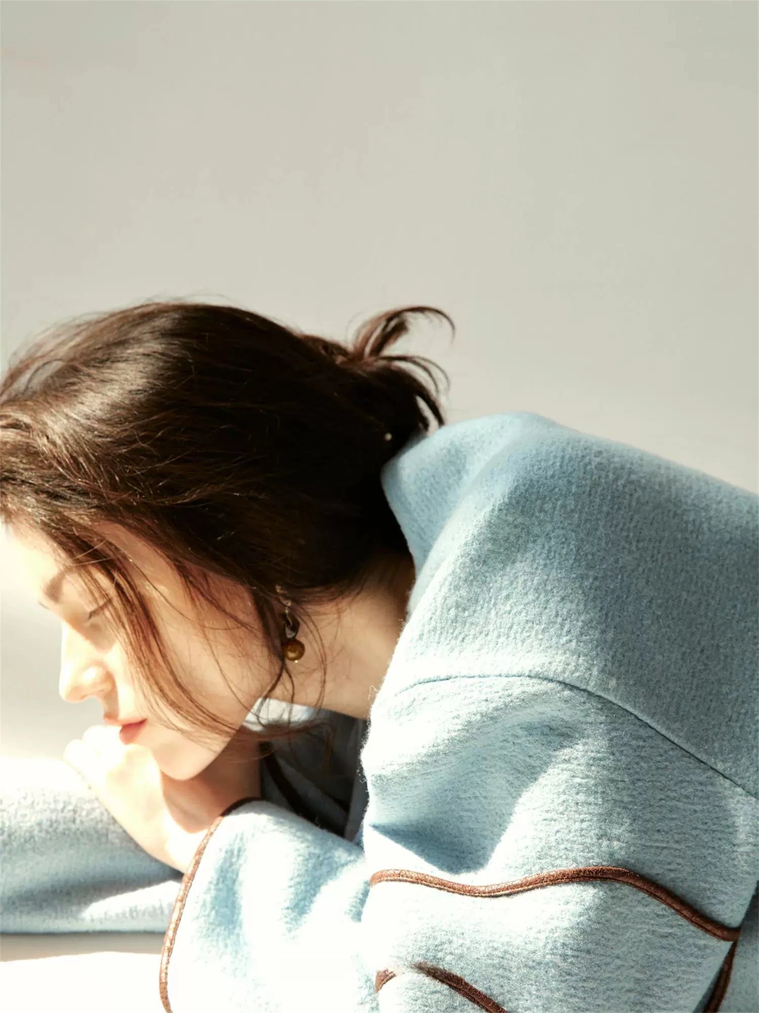 Glacier Veins Reversible Wool Knit Sweater